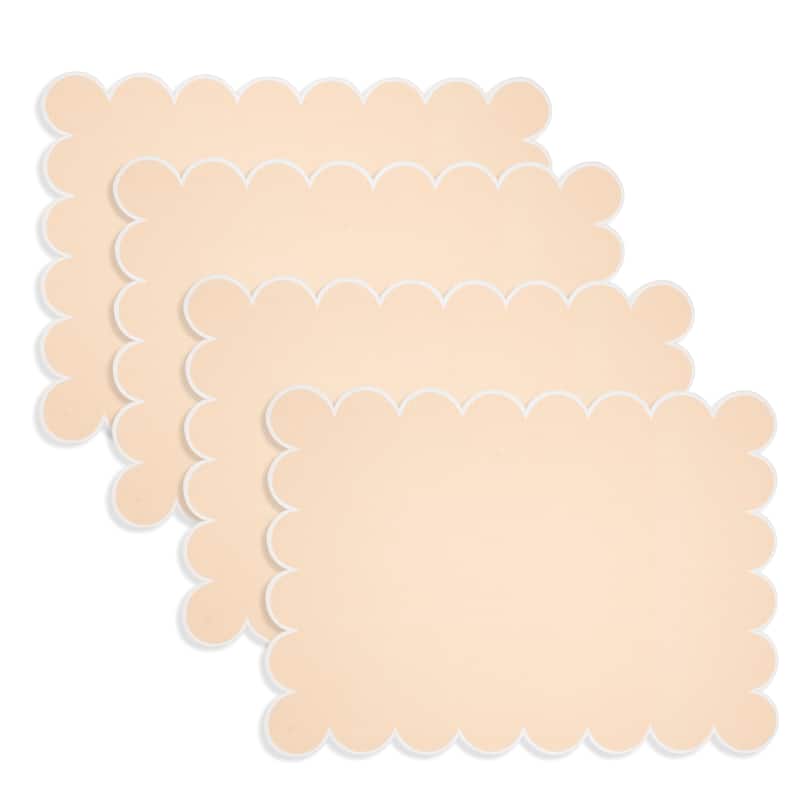 Eco Scallop Border Placemat (Set of 4) - 14"x20"