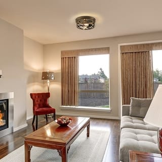 CO-Z 2-Lights Flush Mount Ceiling Light Fixtures Set of 2