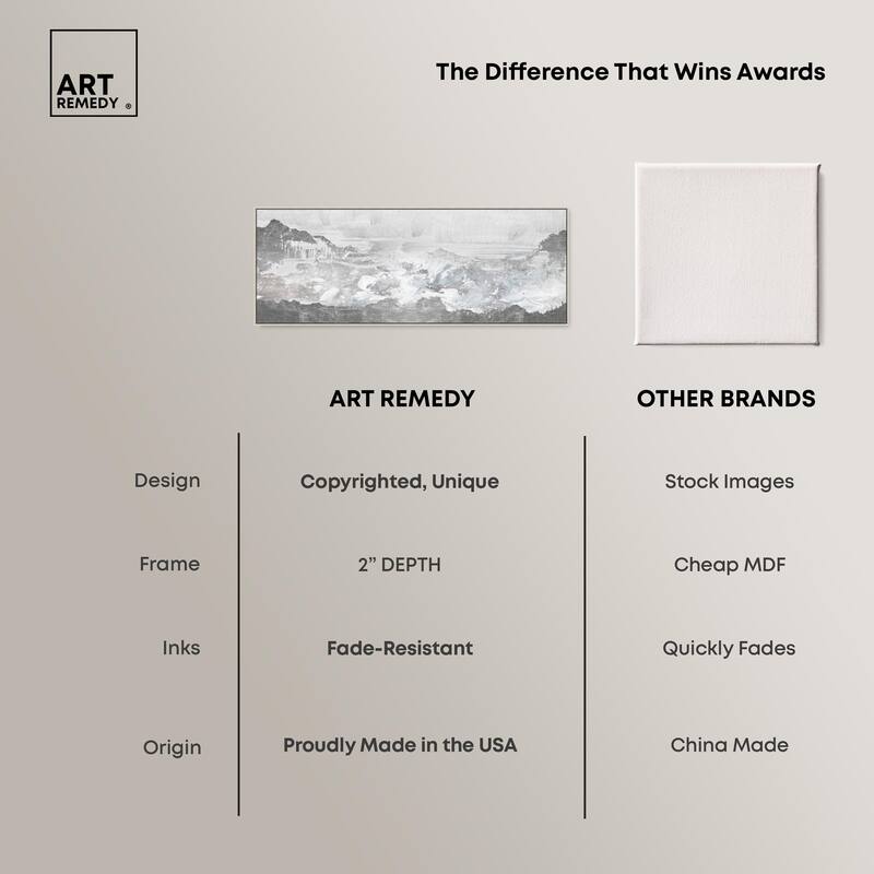 Inspired Neutral Morning Panoramic Canvas by Art Remedy