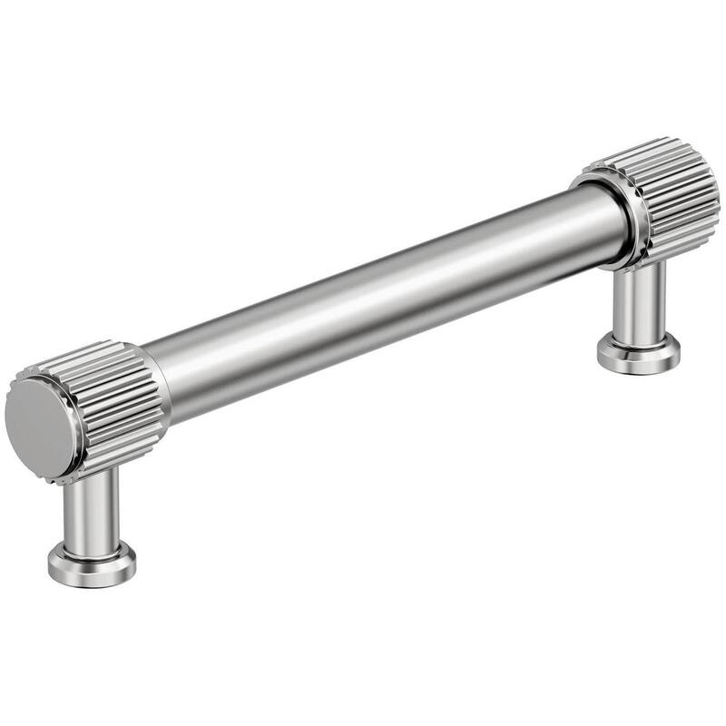 Amerock BP37804 Farewind 5-1/16" Center to Center Fluted Bar Cabinet - Polished Nickel