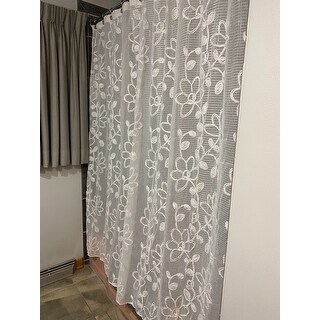 Top Product Reviews for Dainty Home Rita Chenille Embroidered Shower  Curtain - 31519923 - Overstock