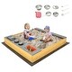 preview thumbnail 4 of 9, Wooden Sandbox Kids Sand Pit with Kitchen Playset Accessories - 53" x 49" x 8"