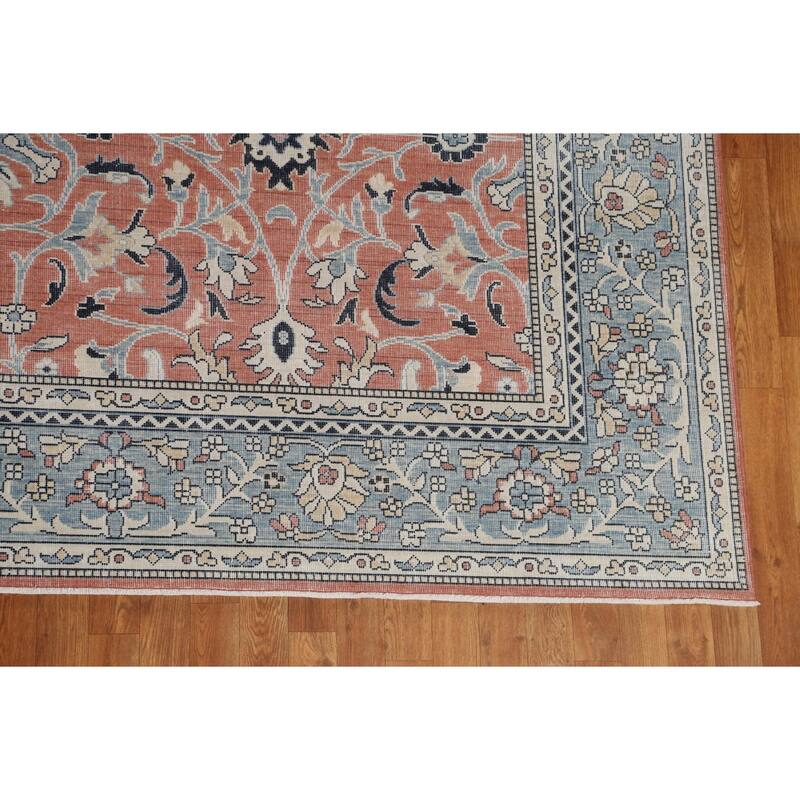 Floral Oriental Sultanabad Ziegler Turkish Wool Area Rug Hand-knotted - 9'9" x 13'0"