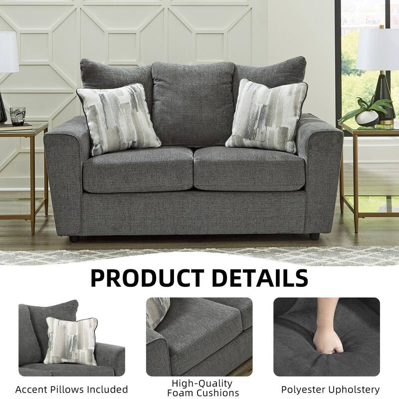 Signature Design by Ashley Stairatt Loveseat - 63" W x 38" D x 39" H
