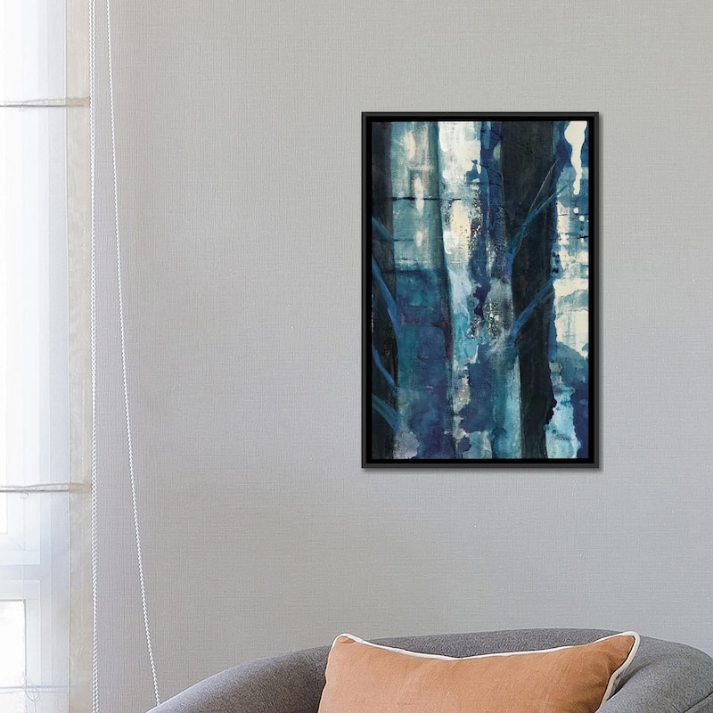 "Deep Woods I Indigo" by Albena Hristova Framed