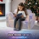 preview thumbnail 30 of 47, Kids Couch, Toddler Couch Sofa Bed Fold Out, Convertible Sofa to Lounger, Kids Chair Seat Playroom Furniture
