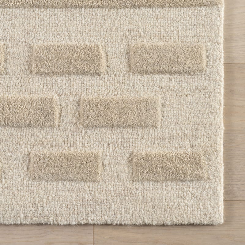 Carmeon Hamilton Hazel Bohemian Striped Wool Rug