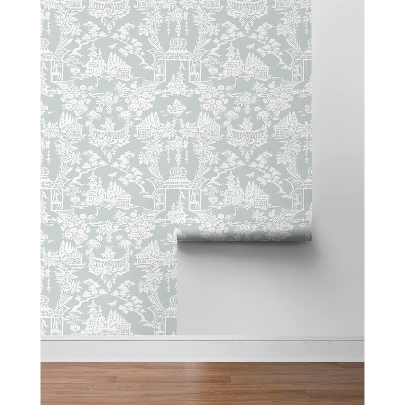 NextWall Garden Chinoiserie Peel and Stick Wallpaper - 27 in. W x 18 ft. L