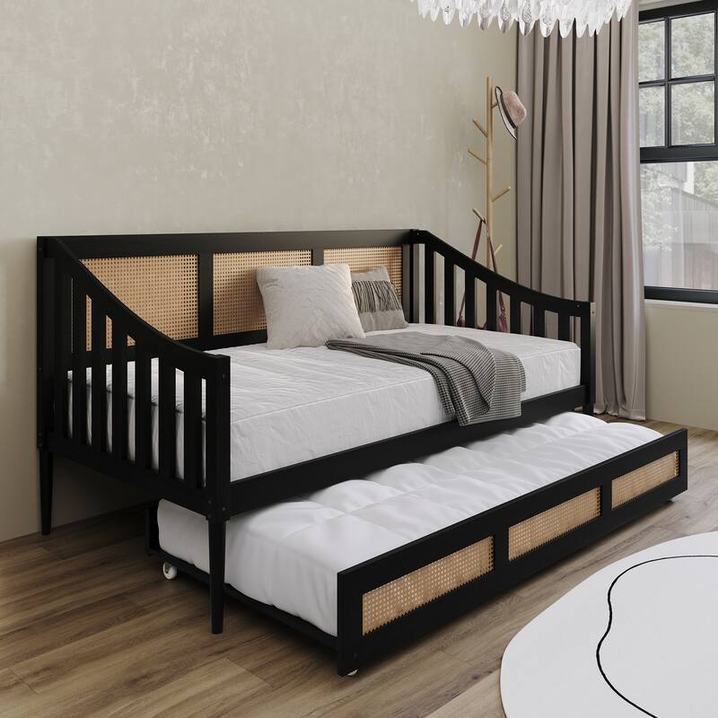 CraftPorch Modern Twin Daybed with Trundle