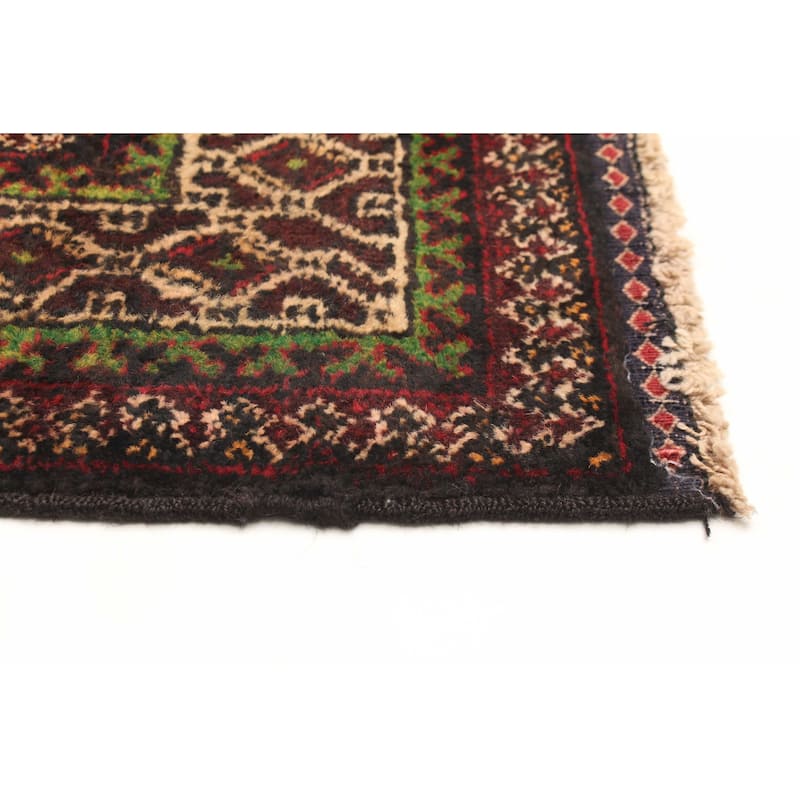 ECARPETGALLERY Hand-knotted Teimani Navy Wool Rug - 3'8 x 6'8
