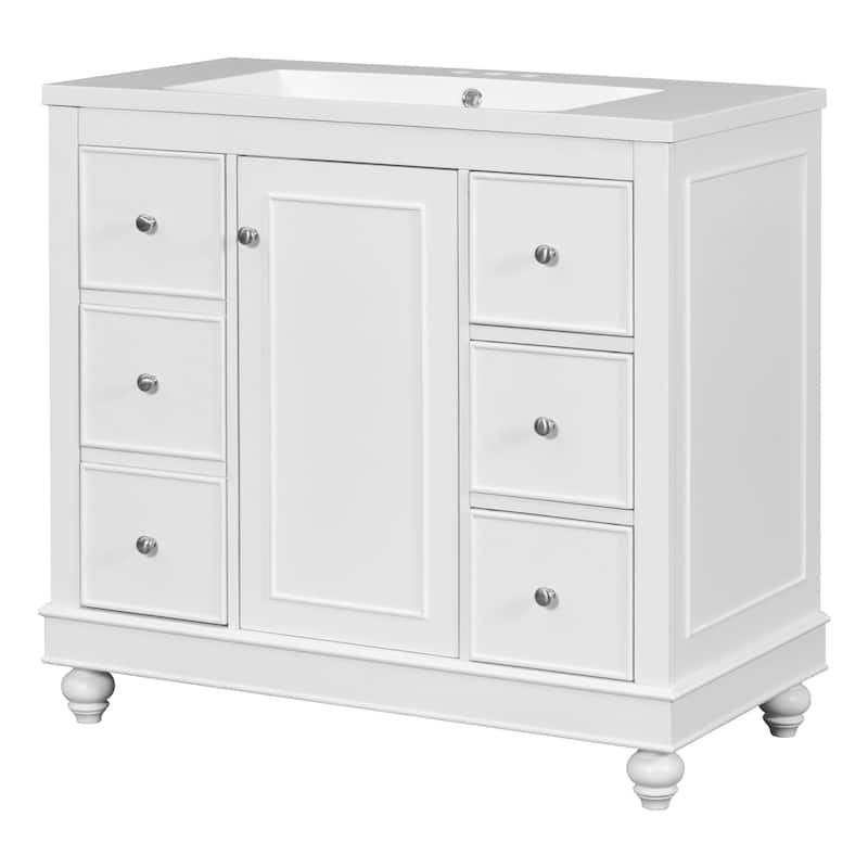 36" Gray Bathroom vanity