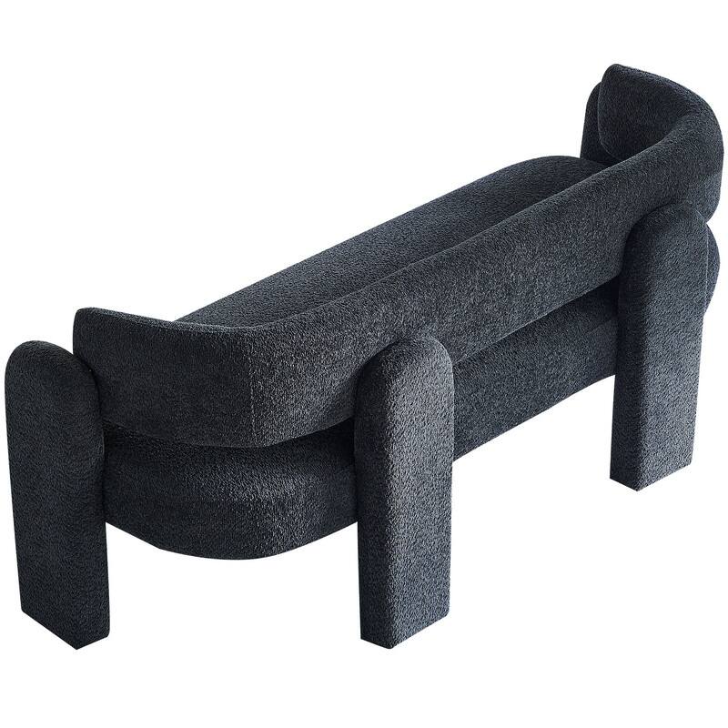 75" W Boucle Upholstery Modern Loveseat Sofa for Living Room