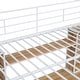 preview thumbnail 8 of 9, White Full Size Metal Loft Bed with Desk, Shelf, and Ladder
