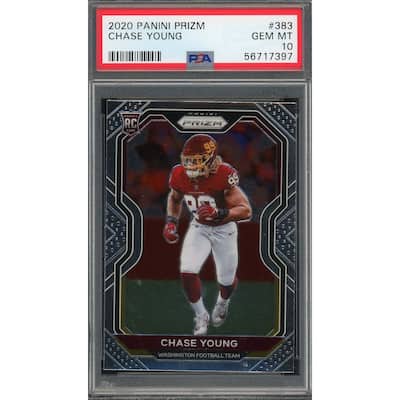 Chase Young 2020 Panini Prizm Football Rookie Card RC #383 Graded PSA 10 - 8'6" x 11'6"