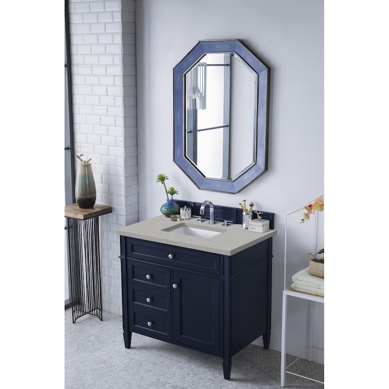 James Martin Vanities Brittany 36" Single Vanity, Victory Blue