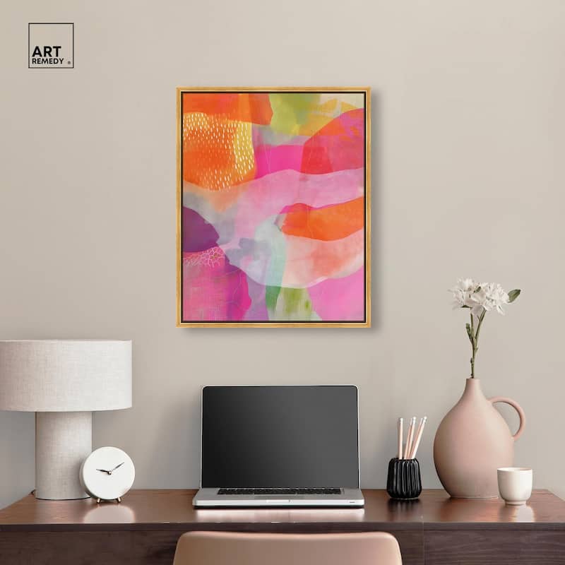 Garnet Gleam IV Canvas by Art Remedy