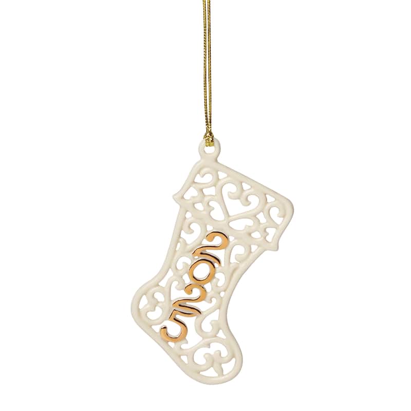 Lenox 2025 A Year to Remember Stocking Ornament