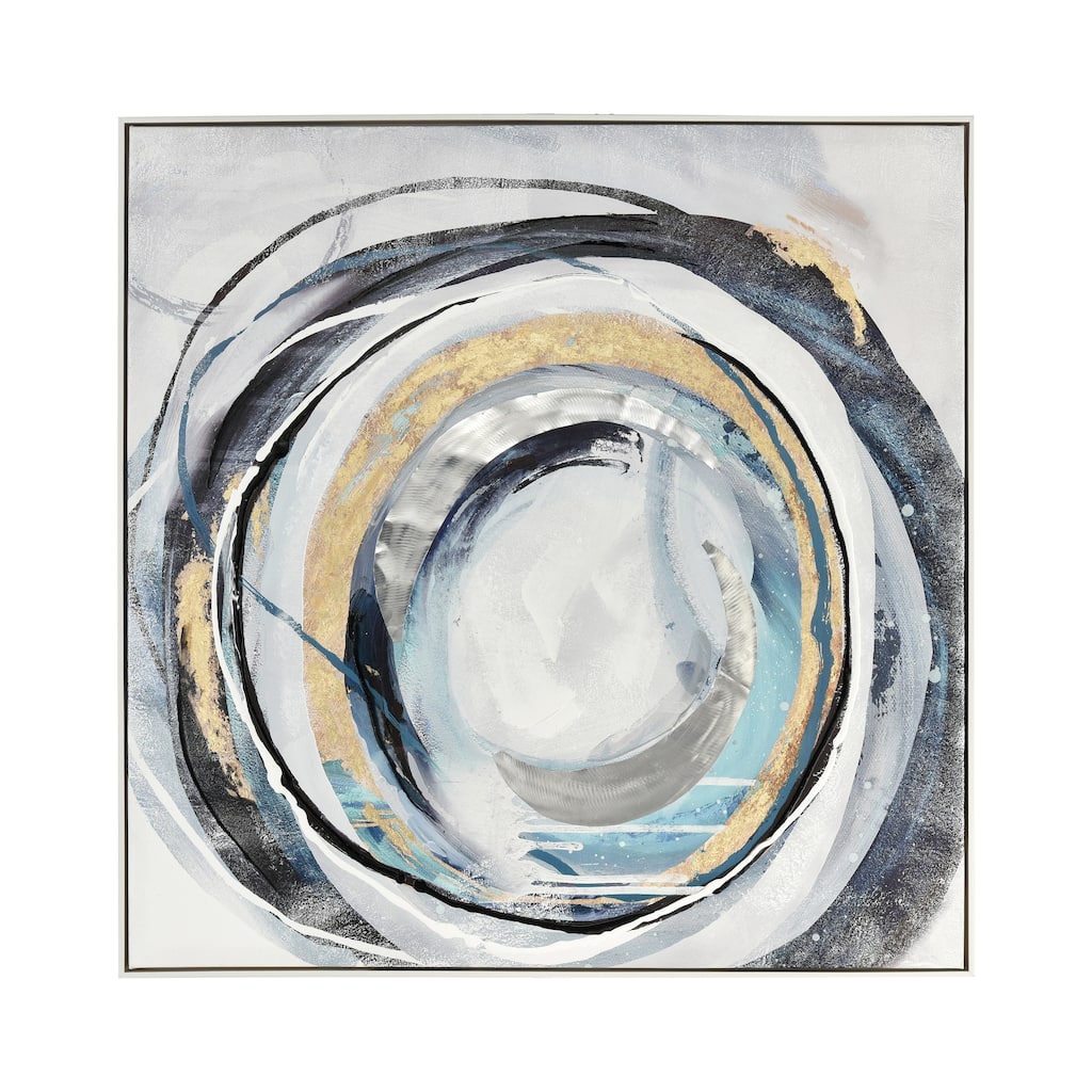 Elk Home Higgs Off White Fabric 40.25 Inch Wide Wall Art