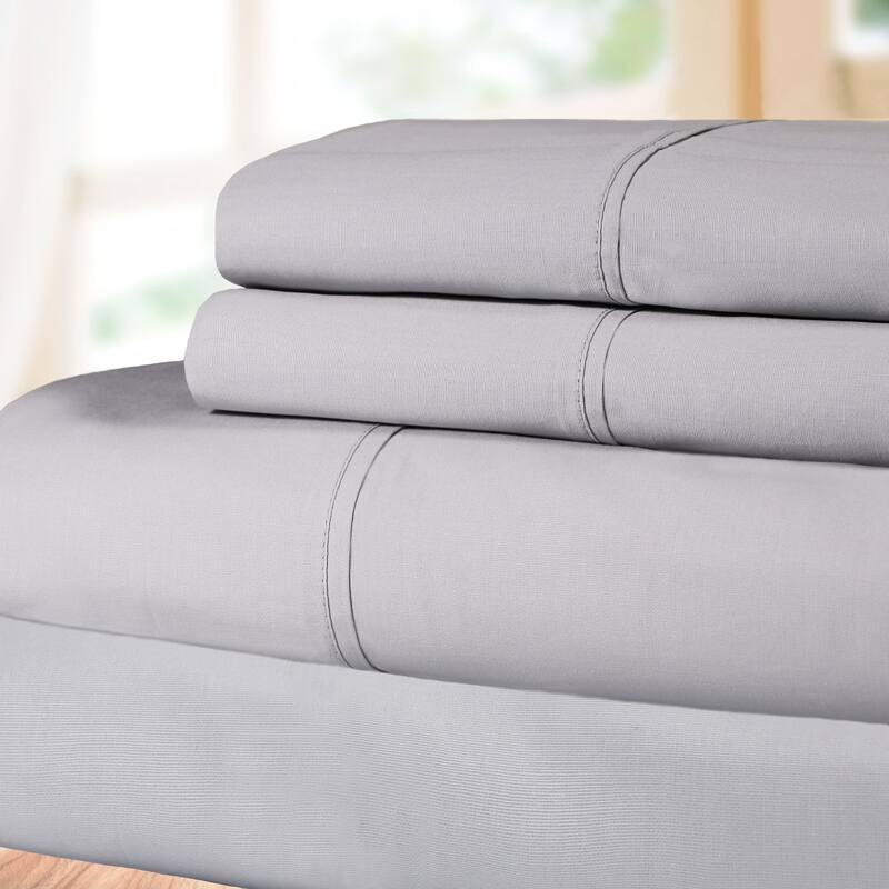 Superior Cotton Percale Solid Bed Sheet Set