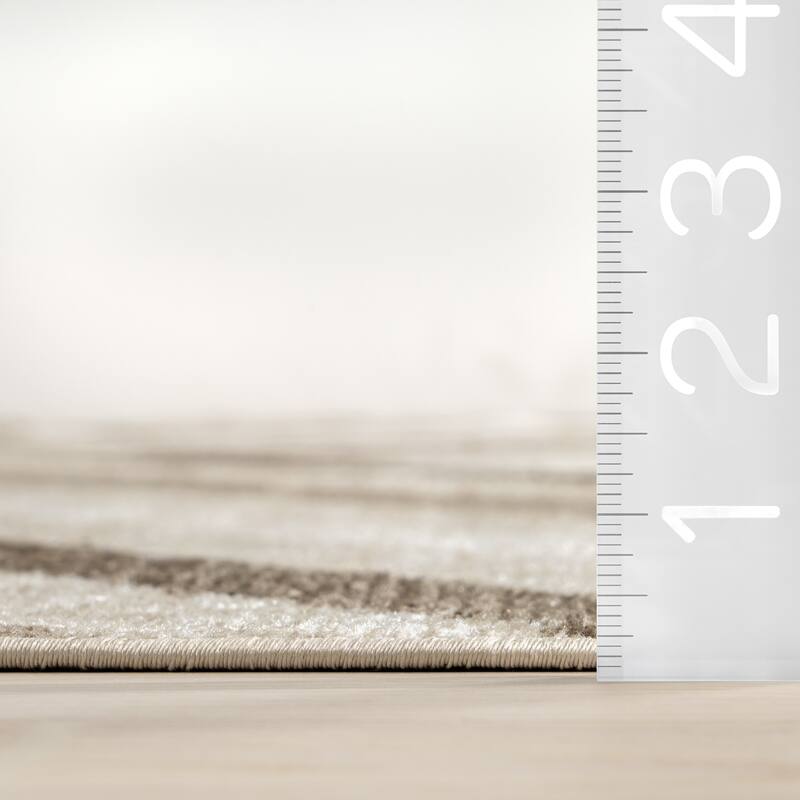 Nuloom Akari SpinClean Transitional Diamond Machine Washable Area Rug