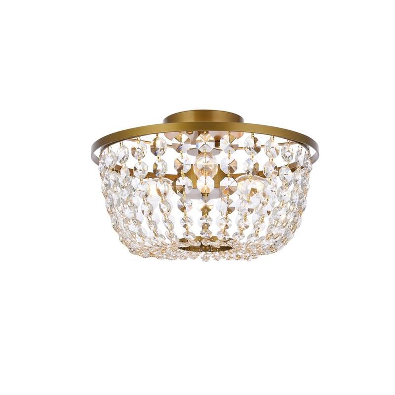 Caroline Flush Mount - 13 inch - Brass