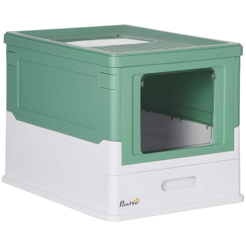 PawHut Fully Enclosed Cat Litter Box with Scoop