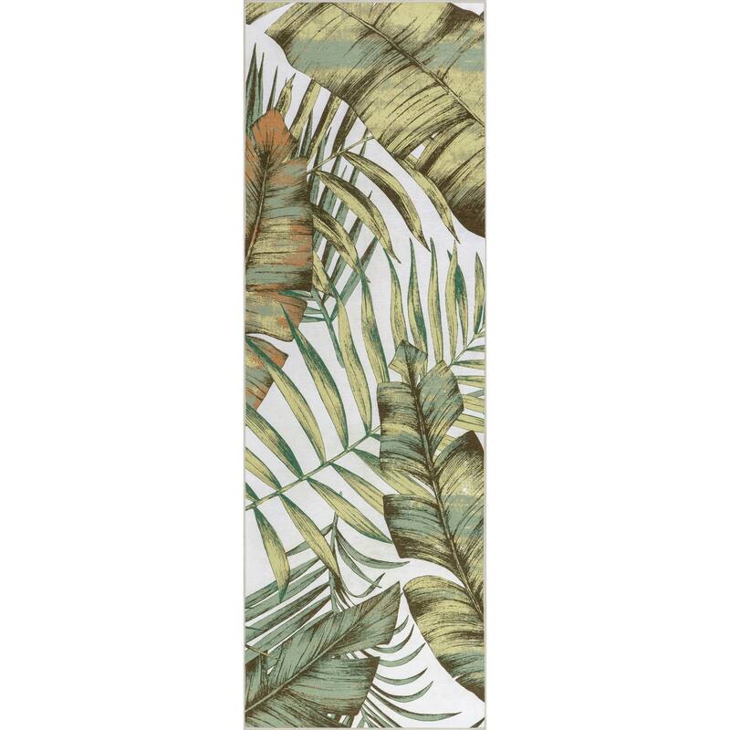 Nuloom Cyra Splashguard Graphic Machine Washable Area Rug