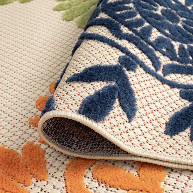 Origin Coastal Floral Indoor/Outdoor Area Rug