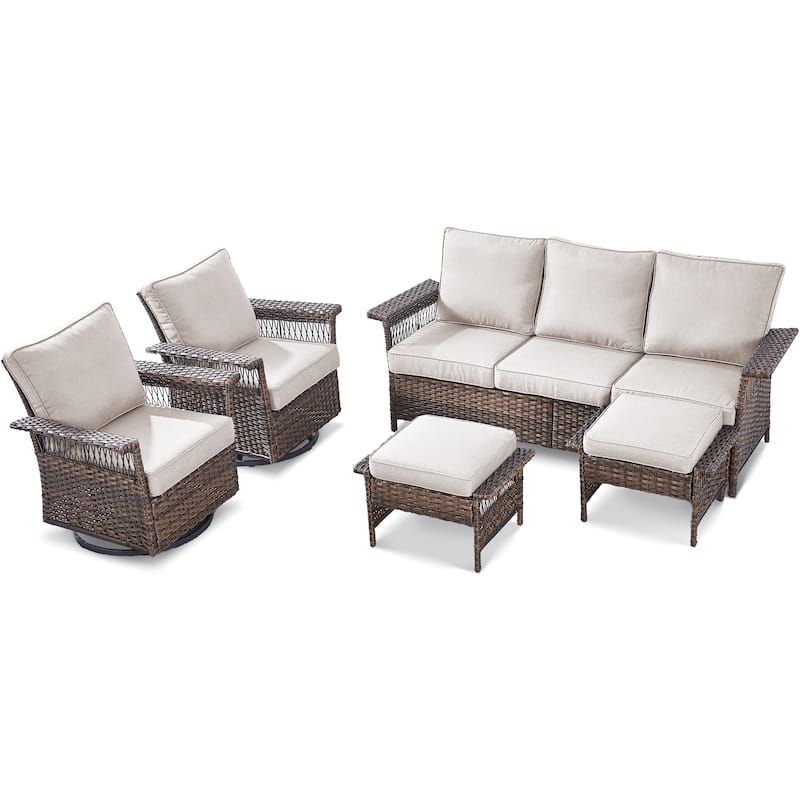 Outdoor Wicker Furniture Couch Set