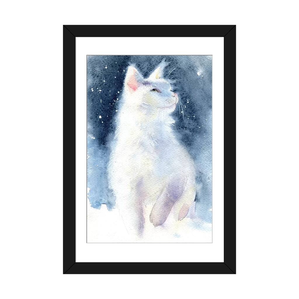 iCanvas "White Kitten II" by Marina Ignatova