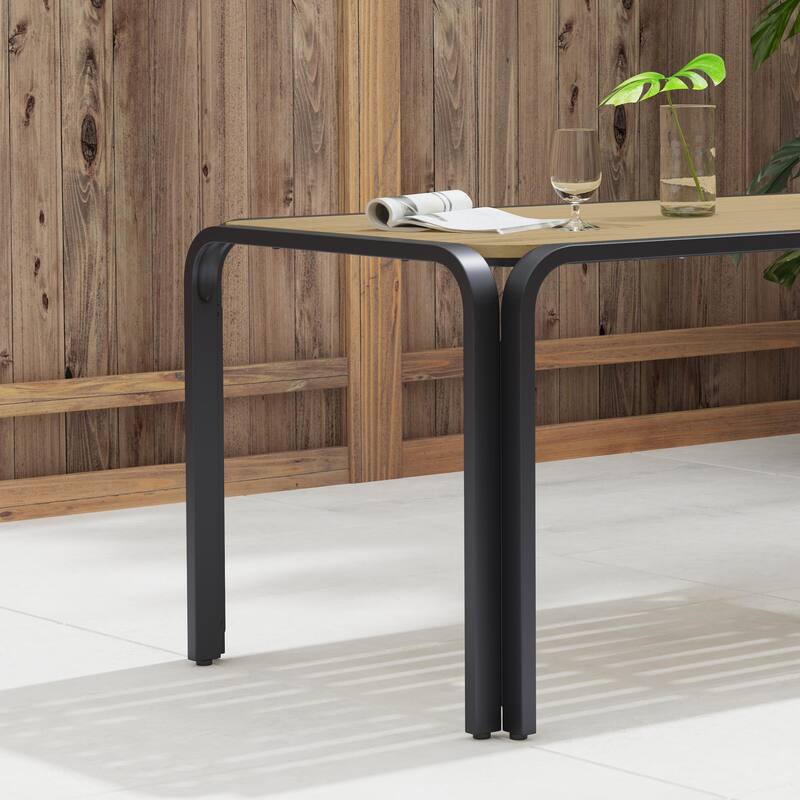 Finn 7-Piece Outdoor Rectangle Table and 6 Chair Set by Homestyles