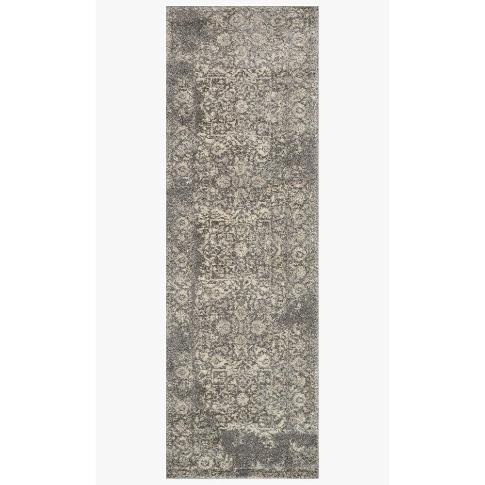Alexander Home Brentley Traditional Distressed Medallion Area Rug