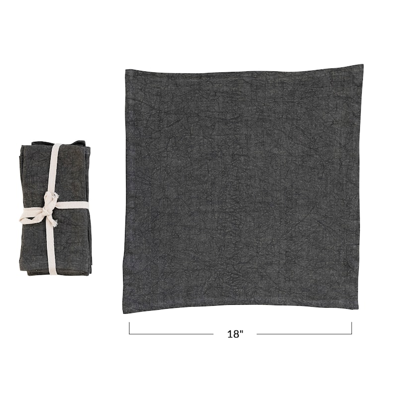 Stonewashed Linen Dinner Napkins