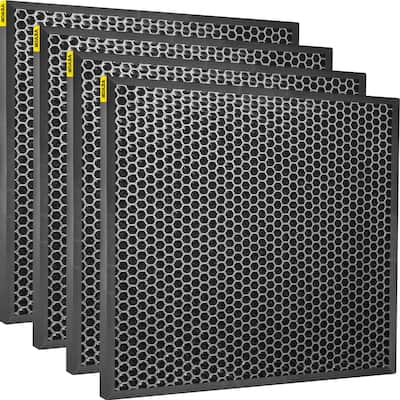 VEVOR 16 x16 in 4pcs Active Carbon Filter Replacement for Air Scrubber - 16"x16"