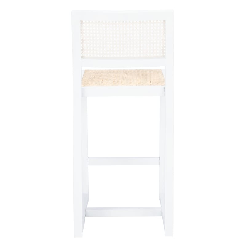SAFAVIEH Dossie Rattan Counter Stool - 16" W x 19" D x 37" H - 16Wx19Dx37H