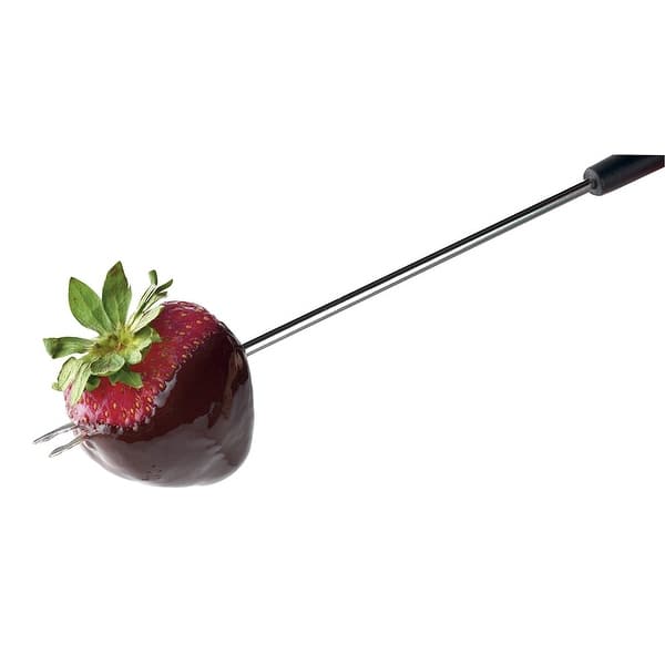 CFO3SS, 3Quart Electric Fondue Pot with Forks, Stainless Steel Bed