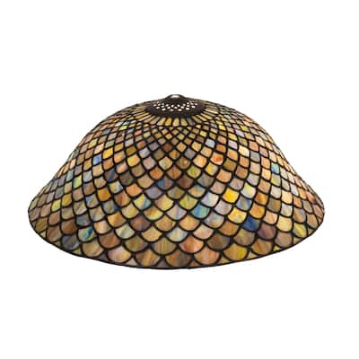 16 In. Wide Tiffany Fishscale Shade