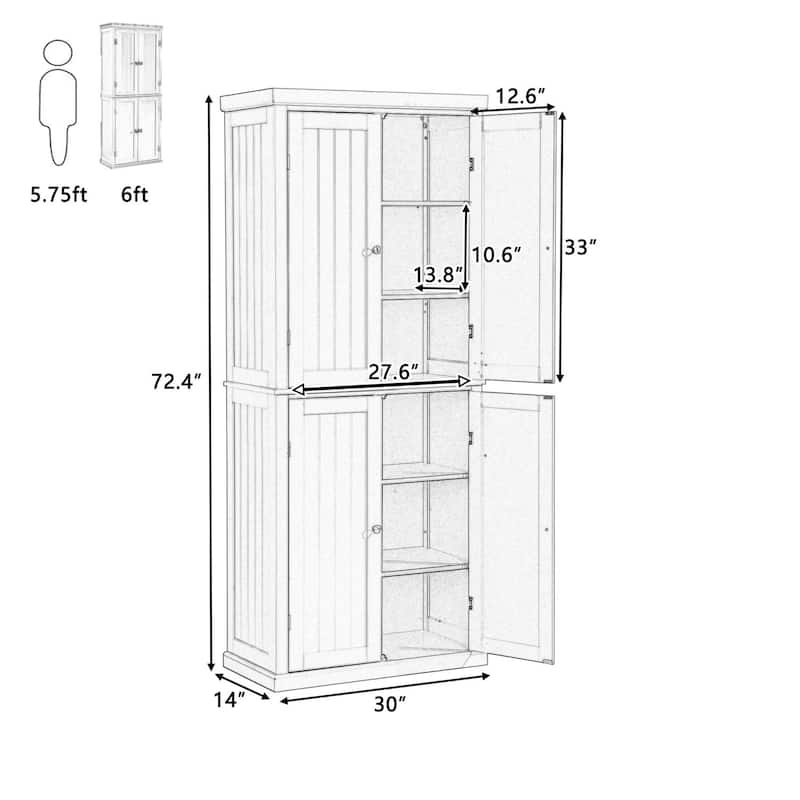Wood Kitchen Panty Organizer Storage Cabinet Wood Shed