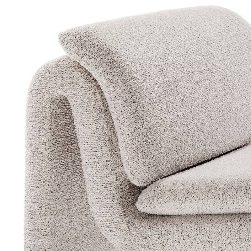 Lume Boucle Upholstered Armless Accent Chair