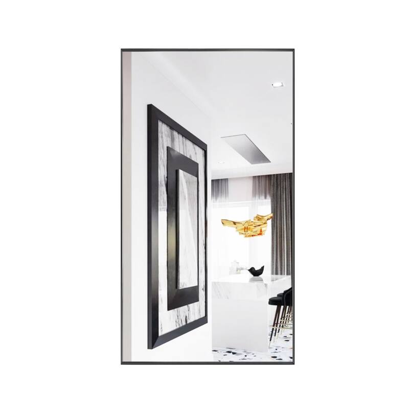 Metal Framed Rectangle Bathroom Vanity Mirror Wall Mirror