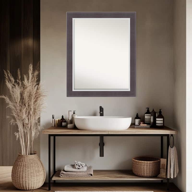Ellie Non-Beveled Framed Bathroom Vanity Wall Mirror