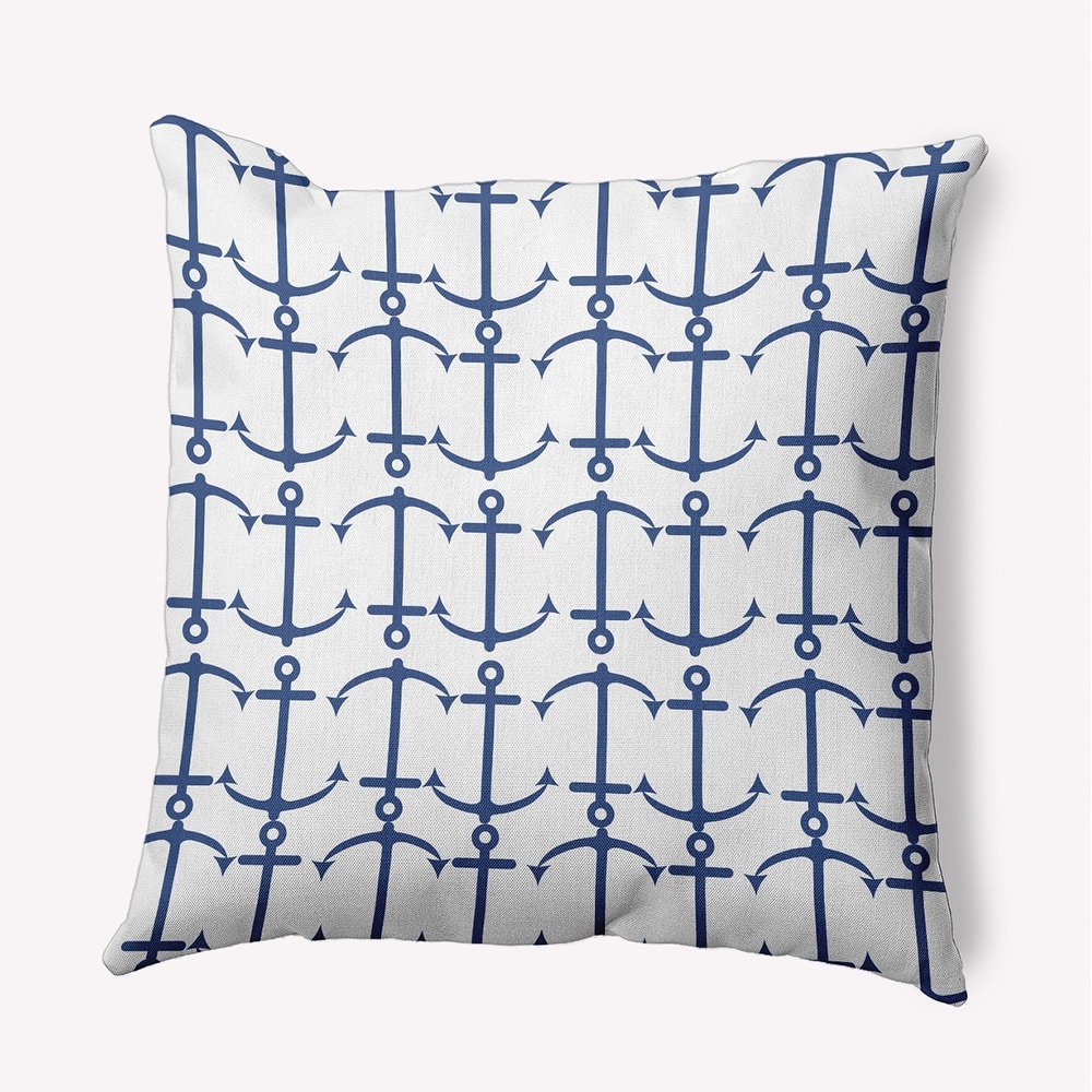 Anchor Pattern Polyester Indoor Pillow