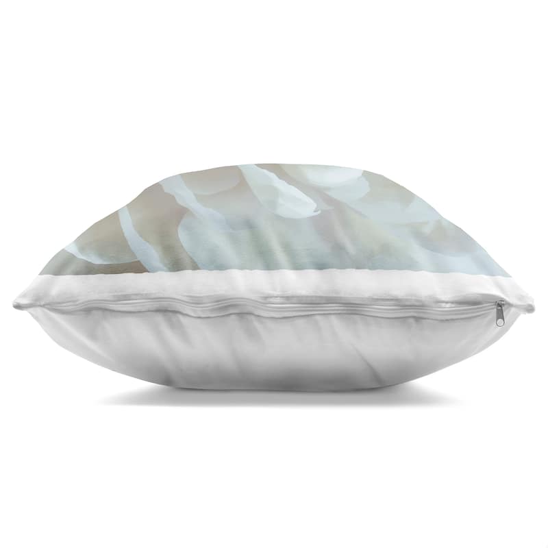 Stupell Elegant White Petals Decorative Printed Throw Pillow Design by David Pollard