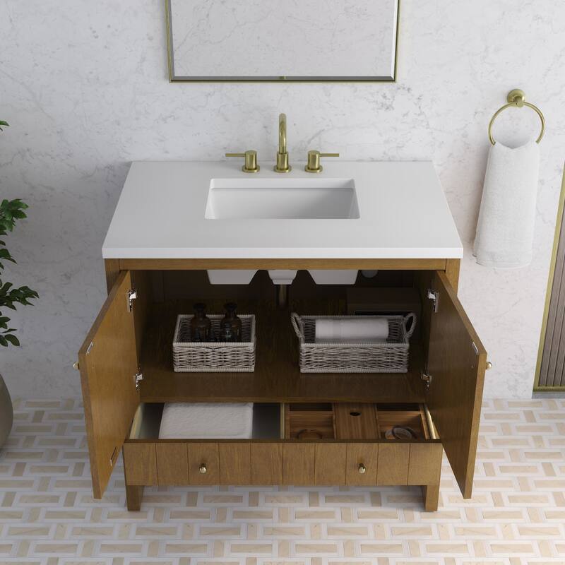 James Martin Vanities 435-V36-3WZ Hudson 36" Free Standing Single