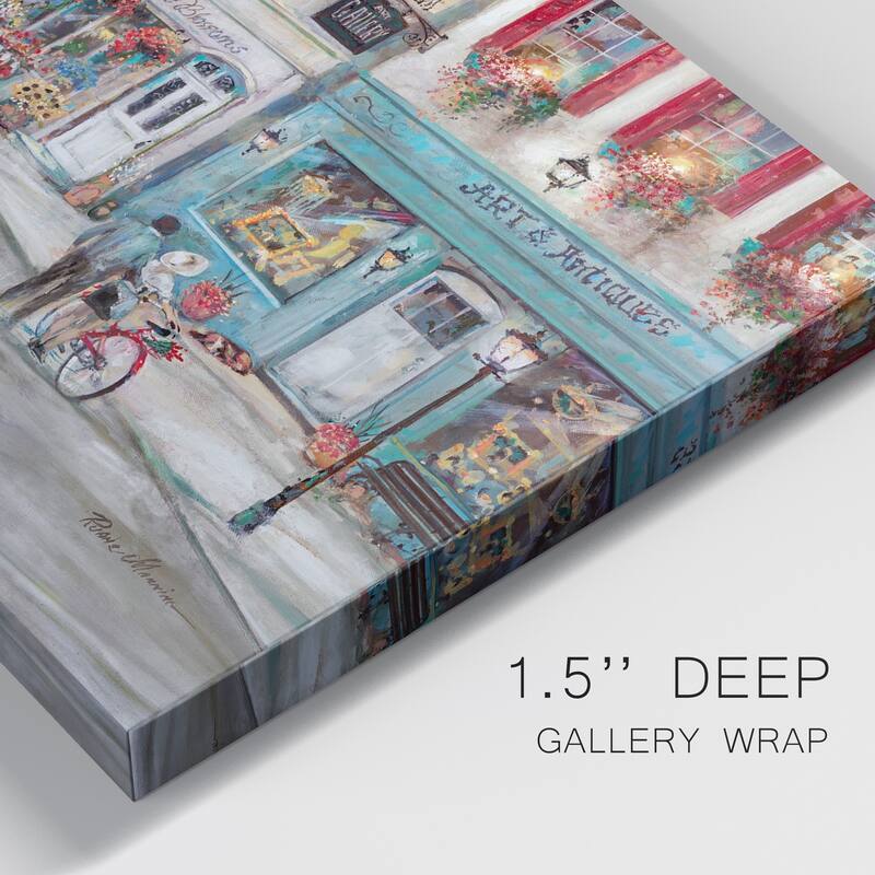 Quaint Cafe Premium Gallery Wrapped Canvas - Ready to Hang