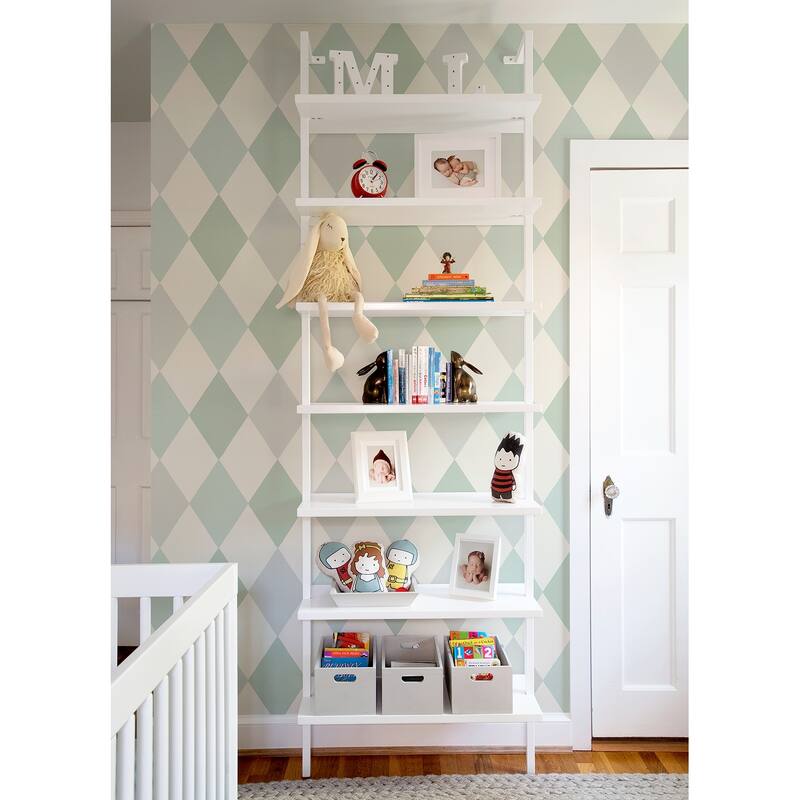 A-Street Prints Kalas Light Blue Diamond Wallpaper