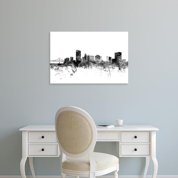 Easy Art Prints Michael Tompsett's 'Toledo Ohio Skyline' Premium Canvas Art