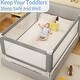preview thumbnail 5 of 11, Toddler Bed Rail with Detachable Guardrail & Safety Strap