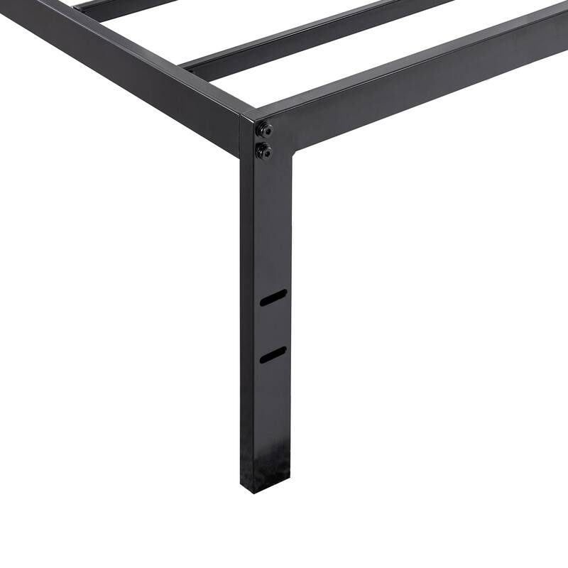 Metal 18-inch Platform Bed with Steel Slats By Crown Comfort