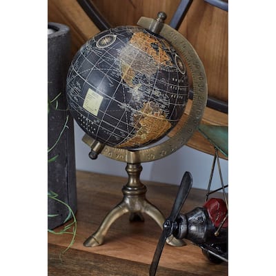 Aluminum Rustic Globe 12 x 7 x 6